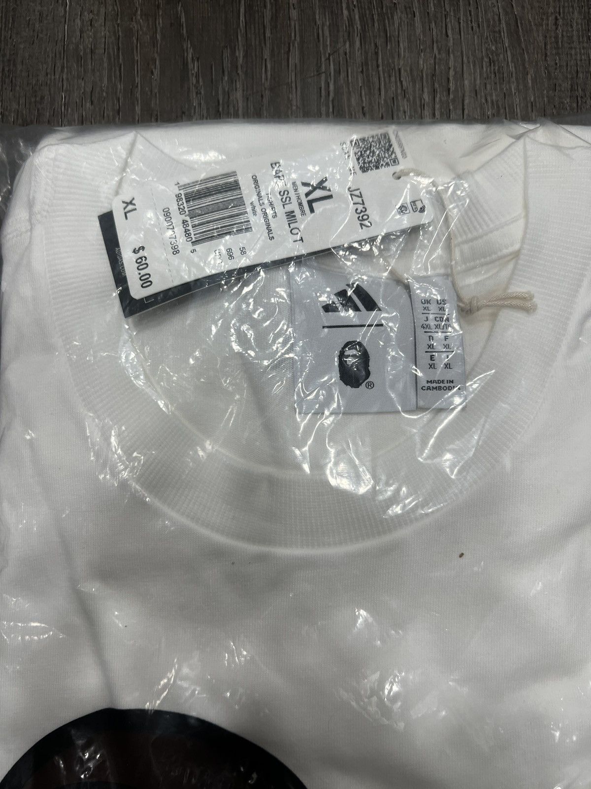 Adidas × Bape Adidas x Bape SSL Milo Tee Sz XL NEW w Tags! Size US XL / EU 56 / 4 - 11 Thumbnail