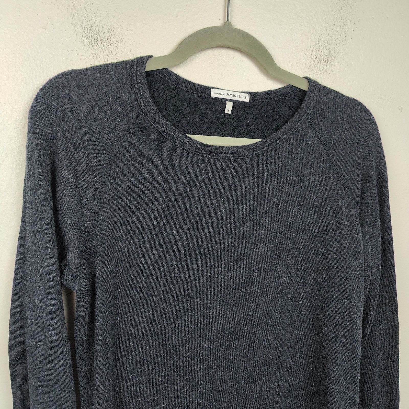 James Perse James Perse Raglan Sweatshirt Dress Womens 3 Large Black Size L / US 10 / IT 46 - 2 Thumbnail