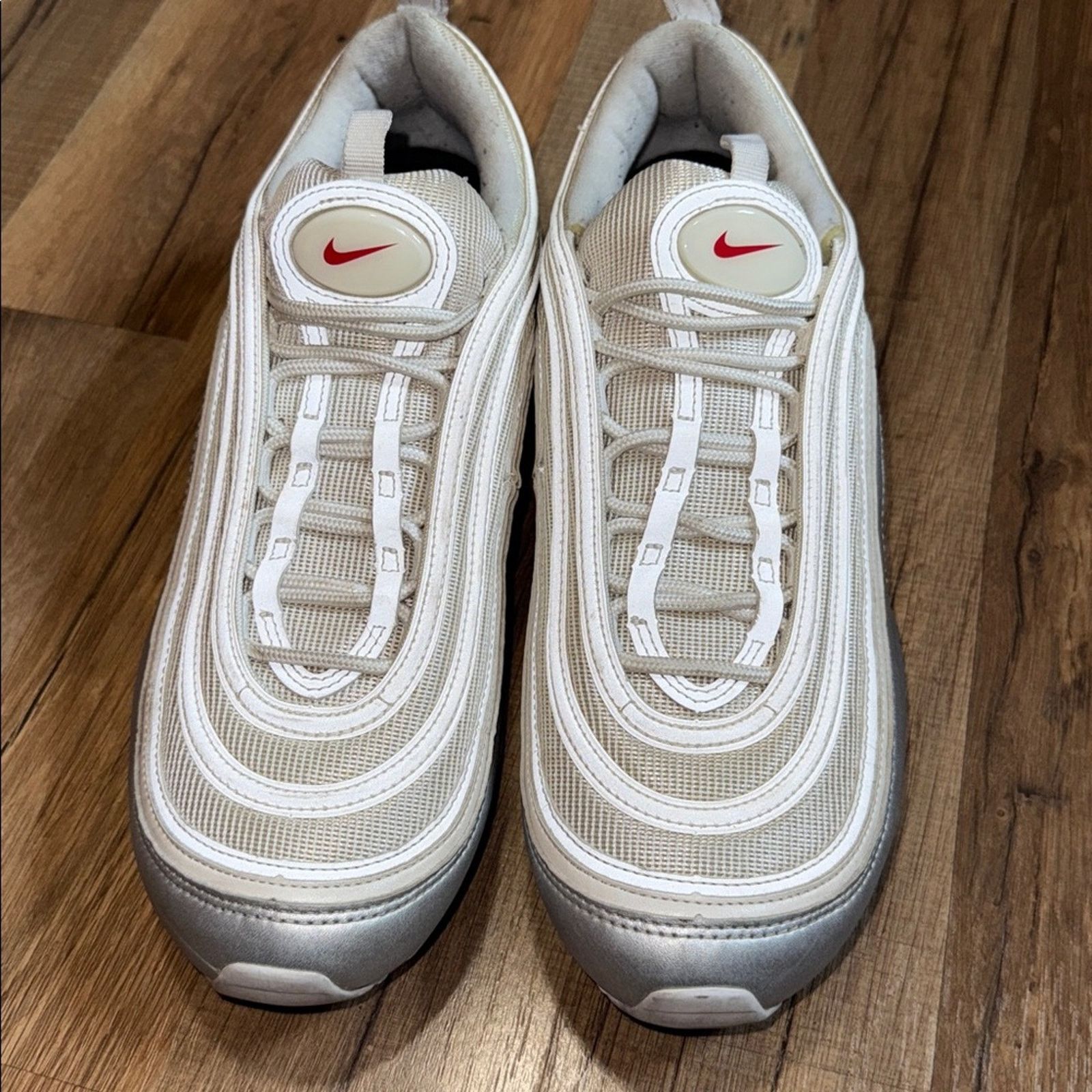 Nike Nike Air Max 97 QS B-Sides White Silver Size US 10.5 / EU 43-44 - 9 Thumbnail