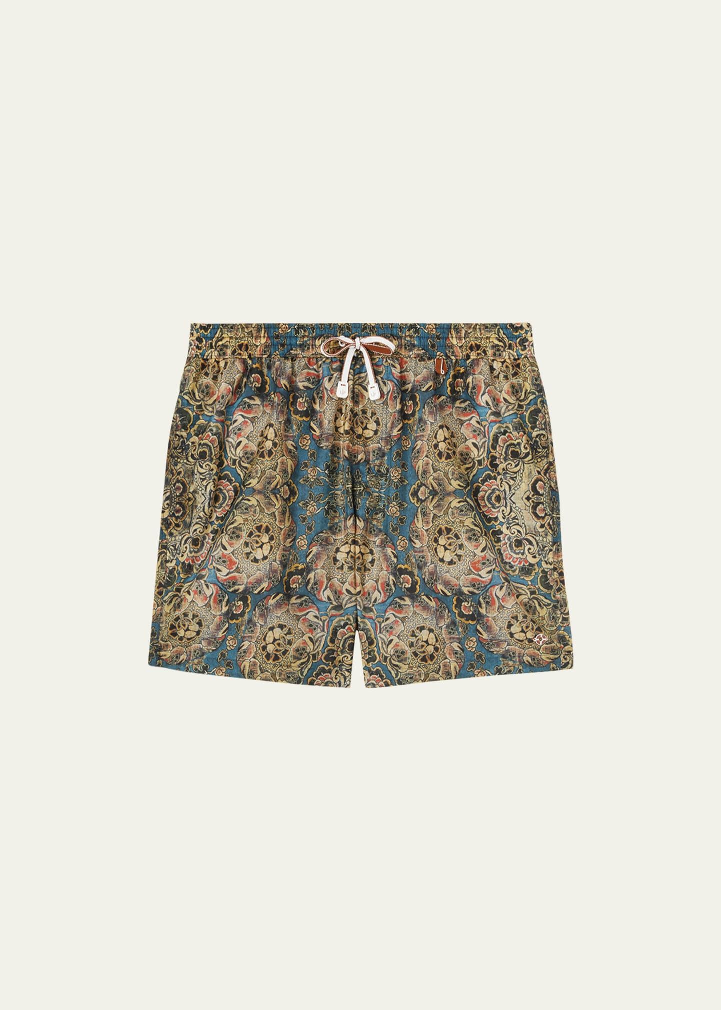 Loro Piana o1w1db10824 Bay Swim Shorts in Muliticolor Size US 32 / EU 48 - 1 Thumbnail