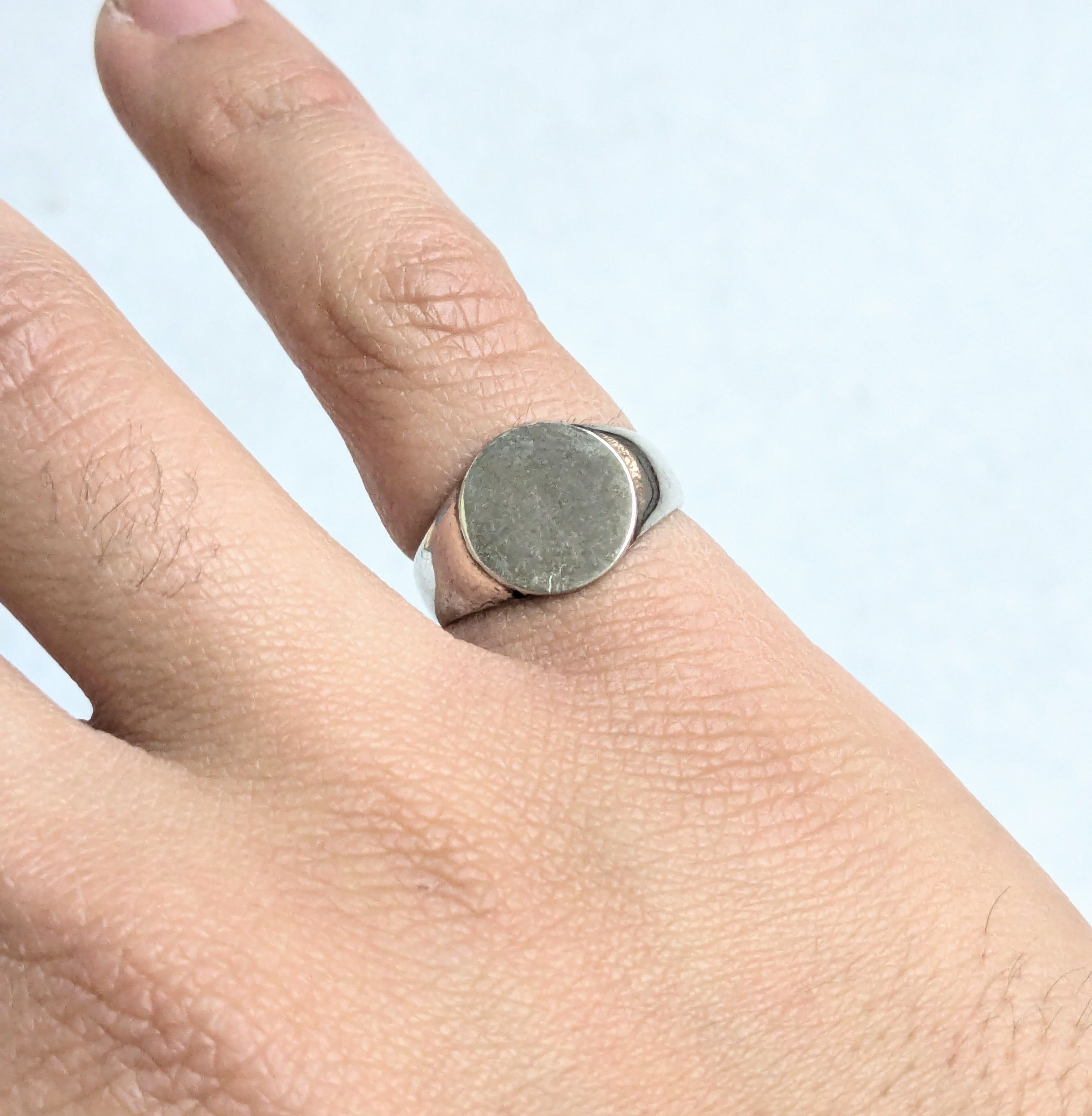 Jewelry Vintage Sterling Silver Signet Ring Size 7 Size ONE SIZE - 10 Thumbnail