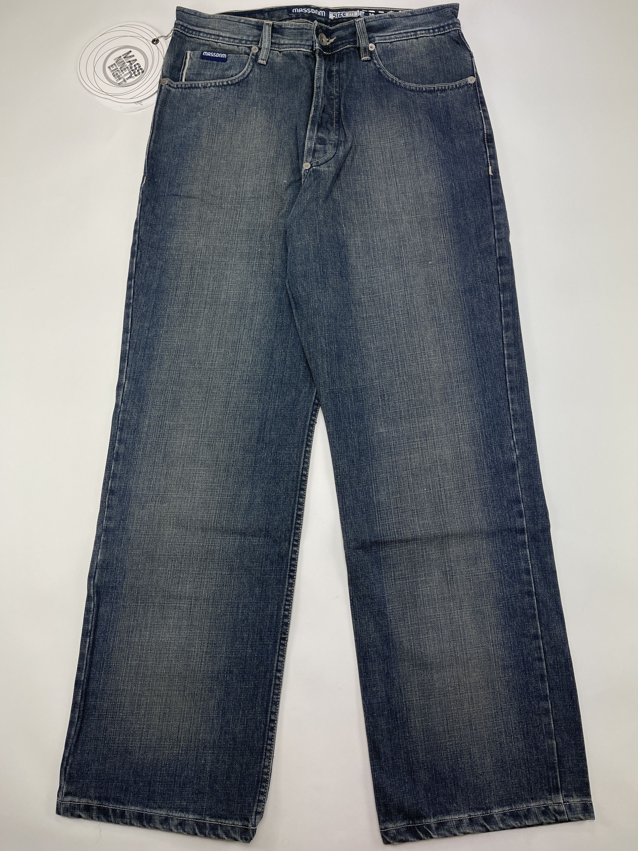 Vintage Mass DNM jeans, blue, vintage baggy 90s hip hop mens size 34 Size US 34 / EU 50 - 2 Thumbnail