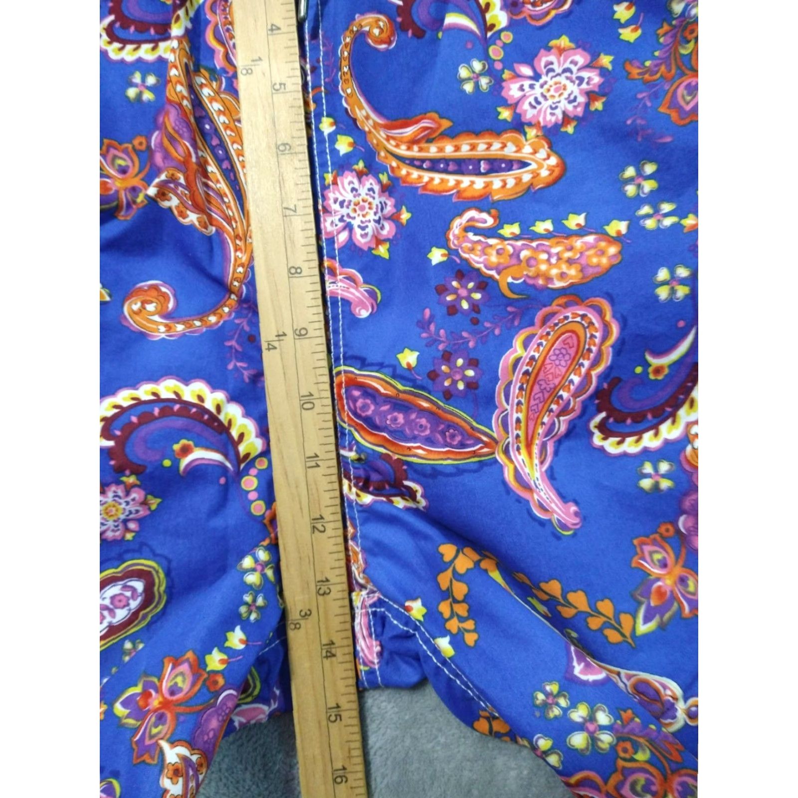 Polo Ralph Lauren Polo Ralph Lauren Shorts Mens Blue Paisley Swim Trunks Board Drawstring L Large Blue Paisley Top Beach Men Bottom Size US L / EU 52-54 / 3 - 4 Thumbnail