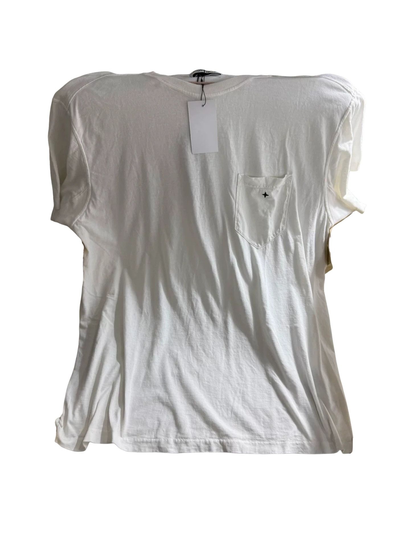Stone Island Stone Island White Pocket Logo T-Shirt 3XL Size US XXL / EU 58 / 5 - 1 Thumbnail