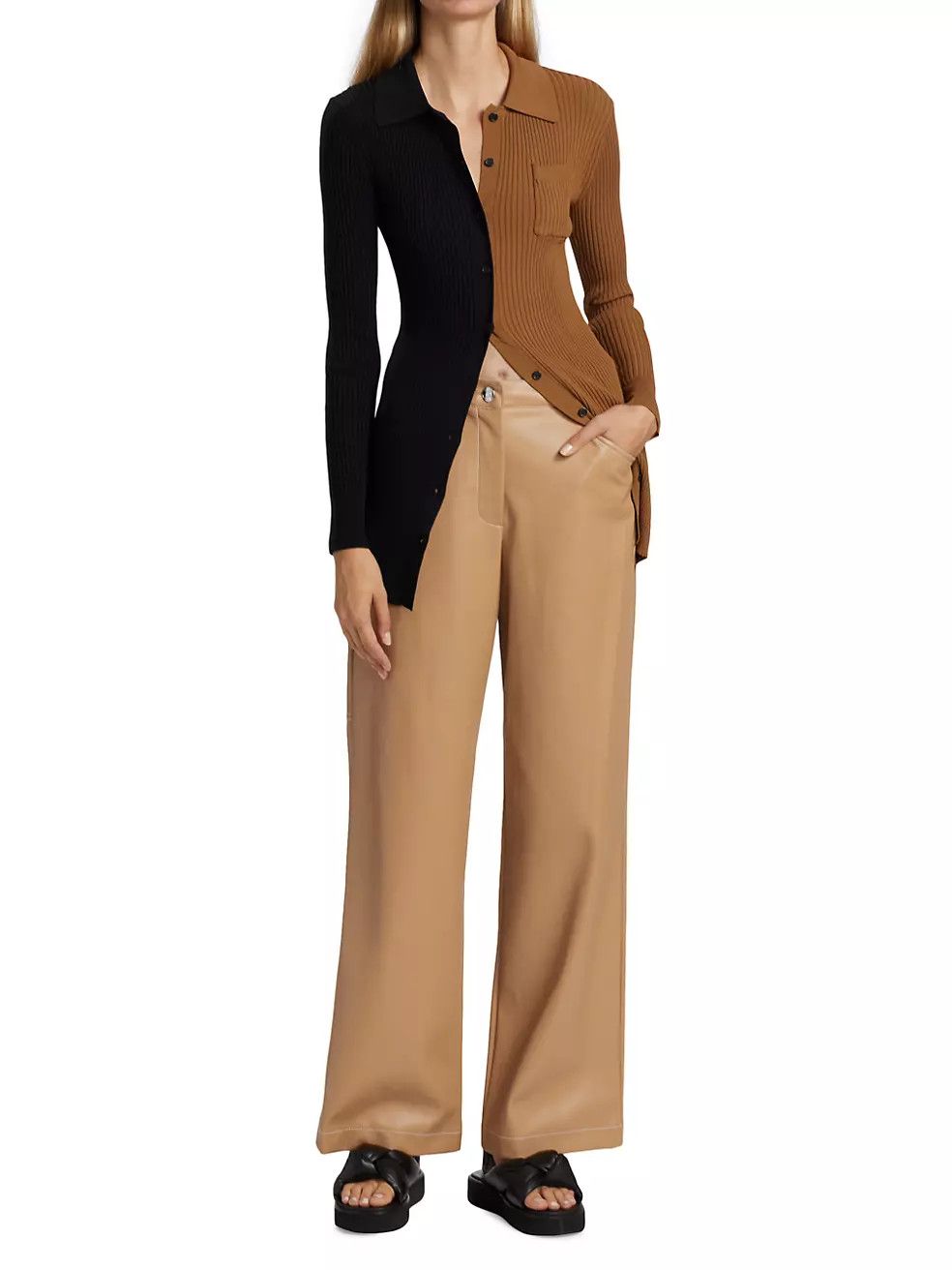 Staud Domino vegan leather pants Size 26" / US 2 / IT 38 - 2 Thumbnail