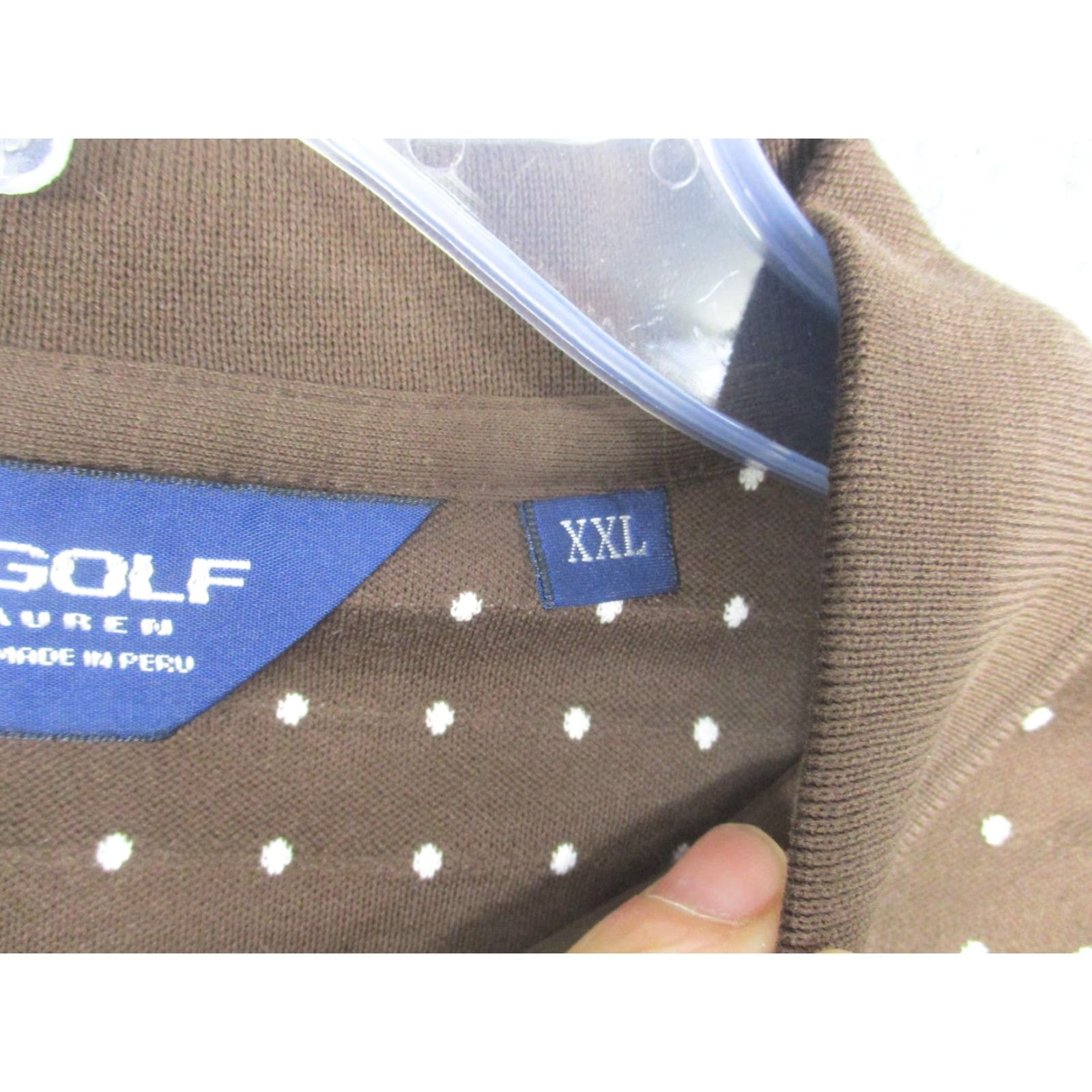 Polo Ralph Lauren Polo Ralph Lauren Polo Shirt Mens 2XL Brown Polka Dot Pima Golf Bel Air Size US XXL / EU 58 / 5 - 6 Thumbnail