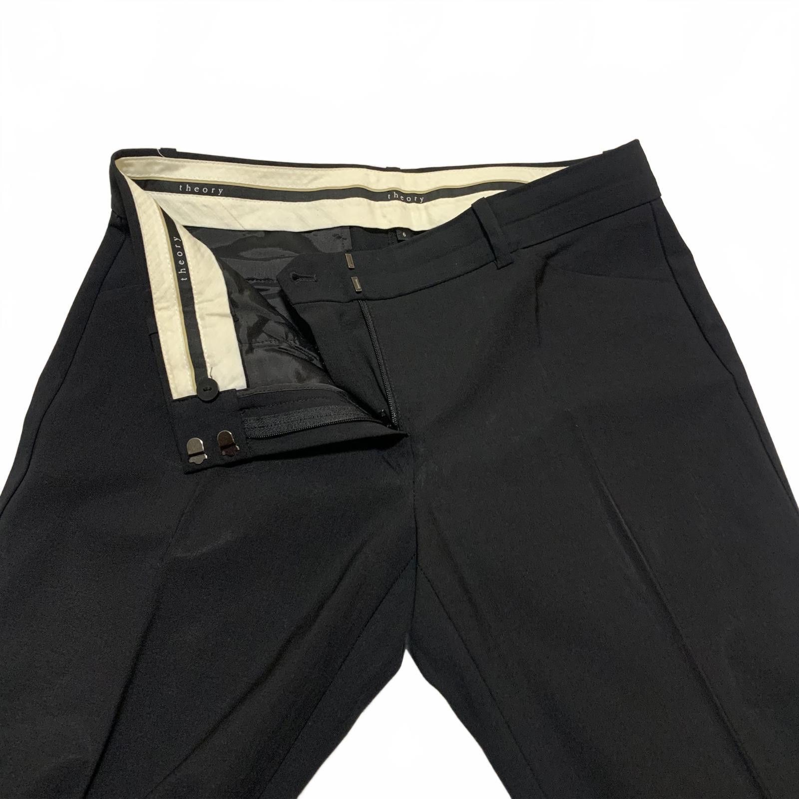 Theory Theory Women's Size 6 Black Dress Pants Wool Blend Size 28" / US 6 / IT 42 - 3 Thumbnail
