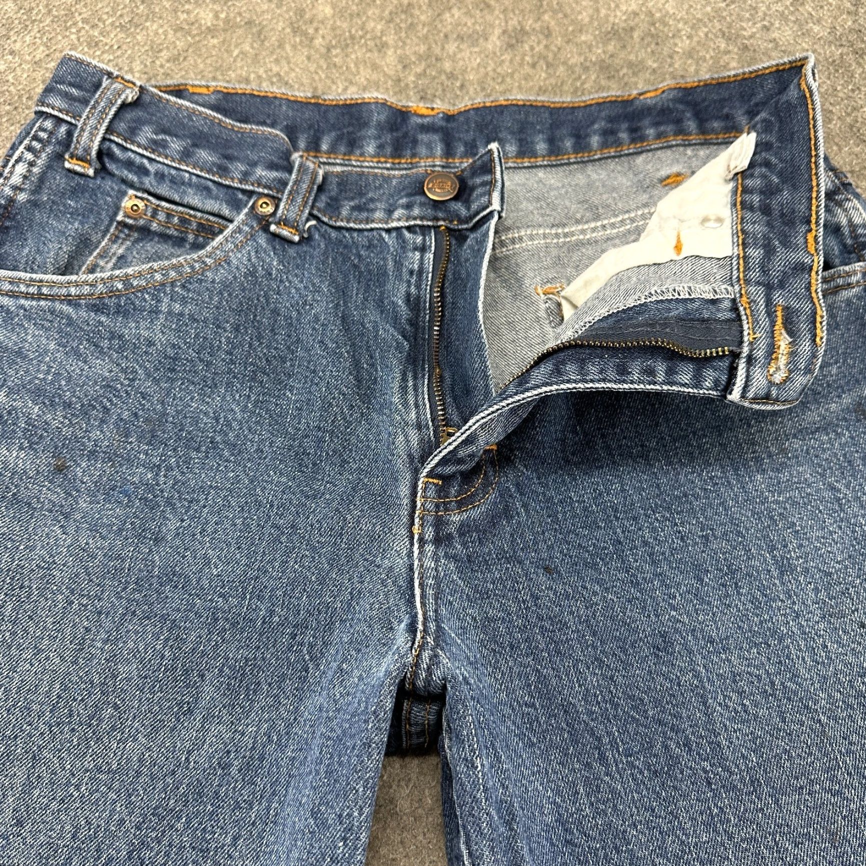 Dickies Dickies Jeans Men 32x32 Blue Straight Leg Regular Fit Cotton Medium Wash Denim Size US 32 / EU 48 - 2 Thumbnail