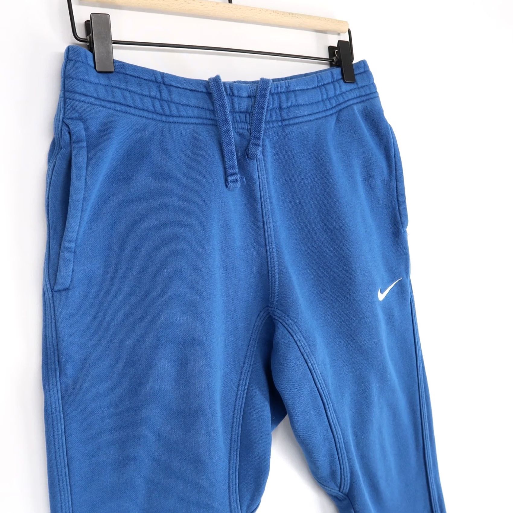 Nike Nike Club Joggers Mens S Blue Fleece Tapered Leg Drawstring Athletic Size US 29 - 2 Thumbnail