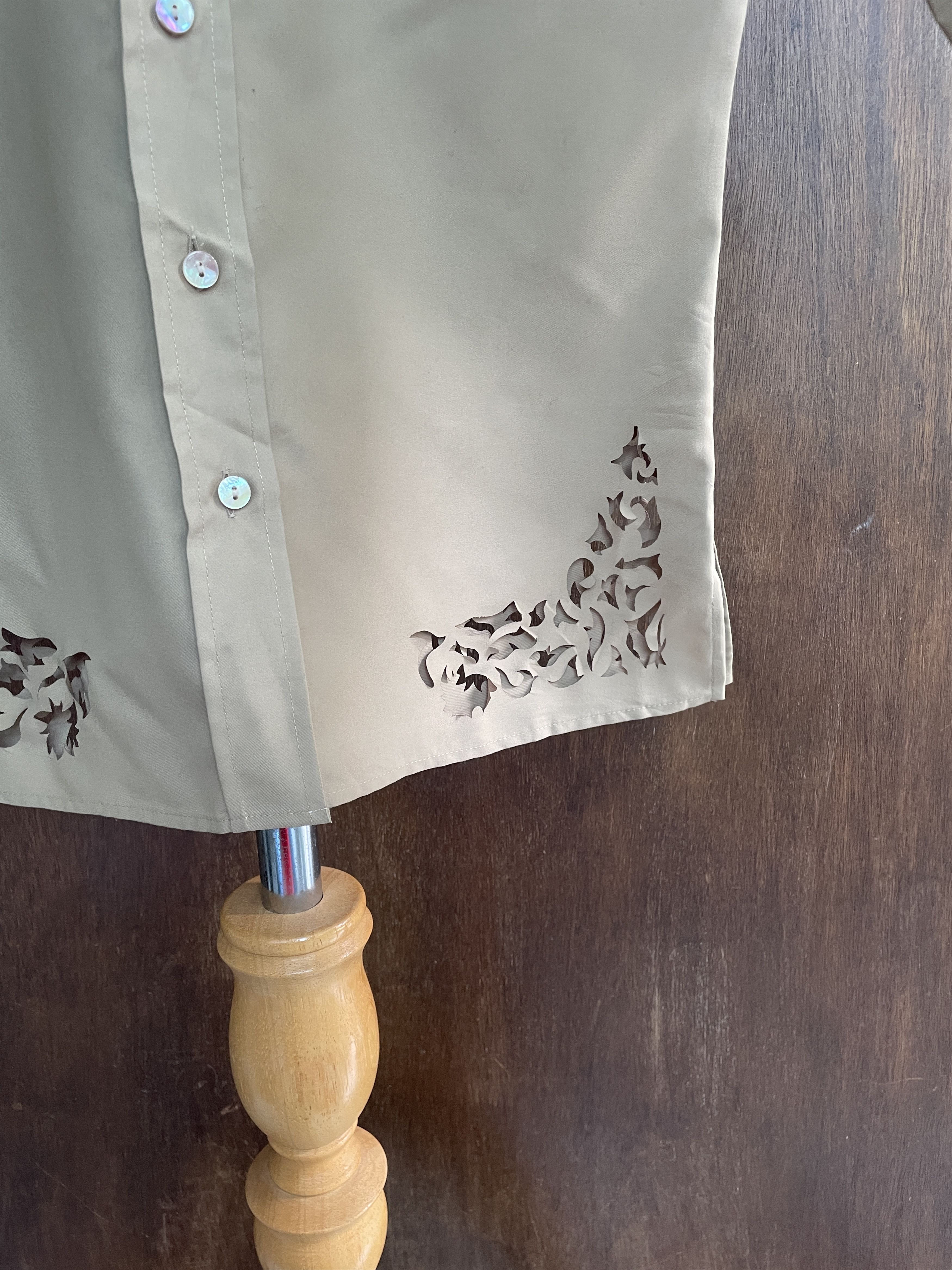 Jean Paul Gaultier Jean Paul Gaultier Beige Button Down Shirt Size US M / EU 48-50 / 2 - 3 Thumbnail