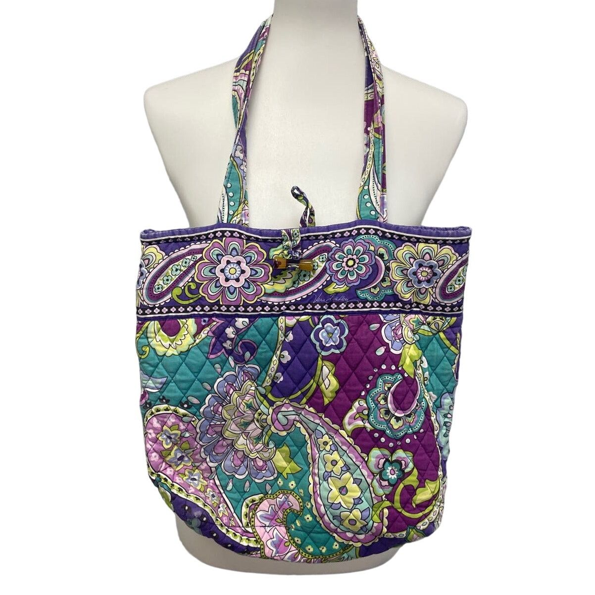 Vera Bradley Vera Bradley Floral Quilted Fabric Handbag Purse Tote Bag Size ONE SIZE - 1 Thumbnail