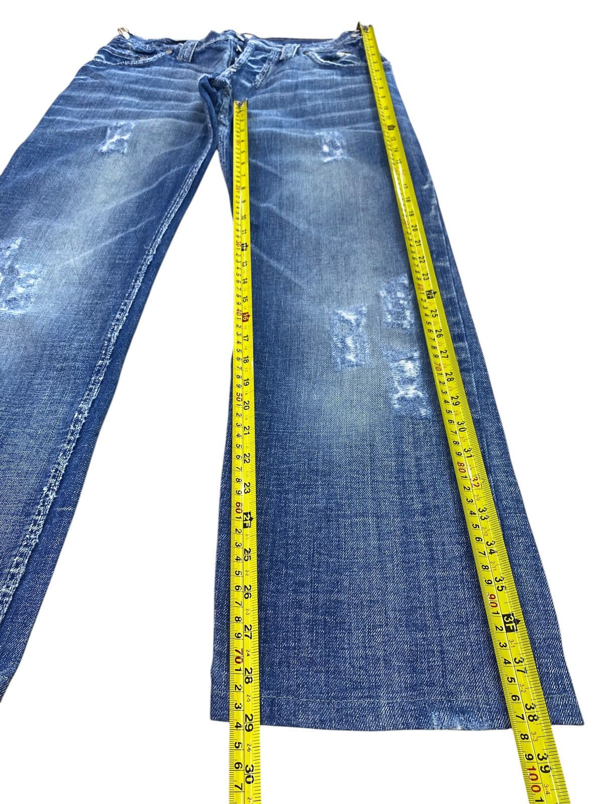 Takeshy Kurosawa Takeshy Kurosawa Brand Whiskers Faded Wash Ripped Jeans Size US 30 / EU 46 - 10 Thumbnail