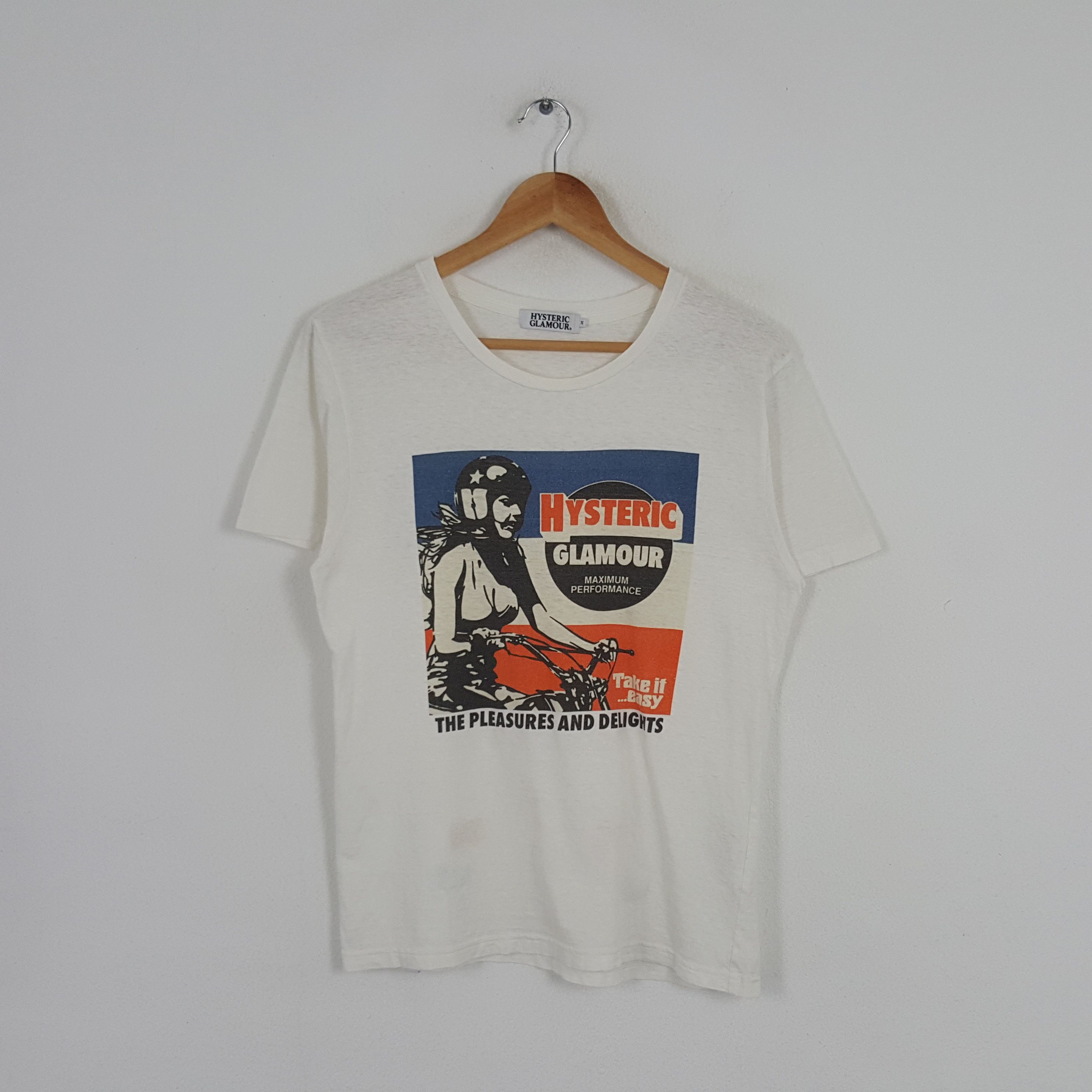 Hysteric Glamour × Japanese Brand × Vintage Vintage Hysteric Glamour Japanese Brand Racing Style Tshirt Size US S / EU 44-46 / 1 - 1 Thumbnail