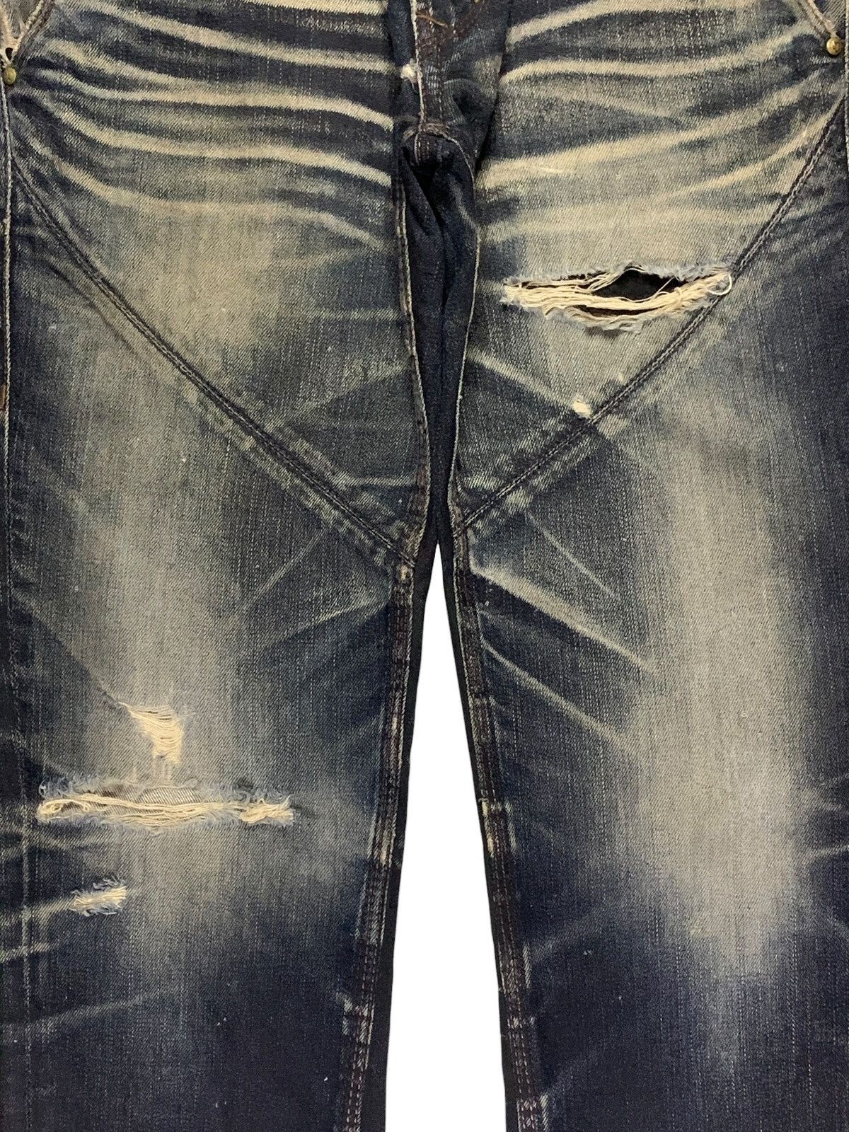 Japanese Brand Vintage Japanese Brand Rusty Mud Wash 9 Pocket Bootcut Jeans Size US 32 / EU 48 - 5 Thumbnail
