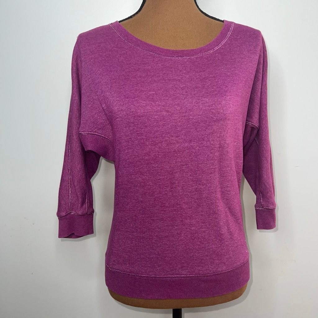 Juicy Couture Juicy Couture Magenta 3/4 Dolman Sleeve Sweatshirt Lace Up B Size S / US 4 / IT 40 - 4 Thumbnail