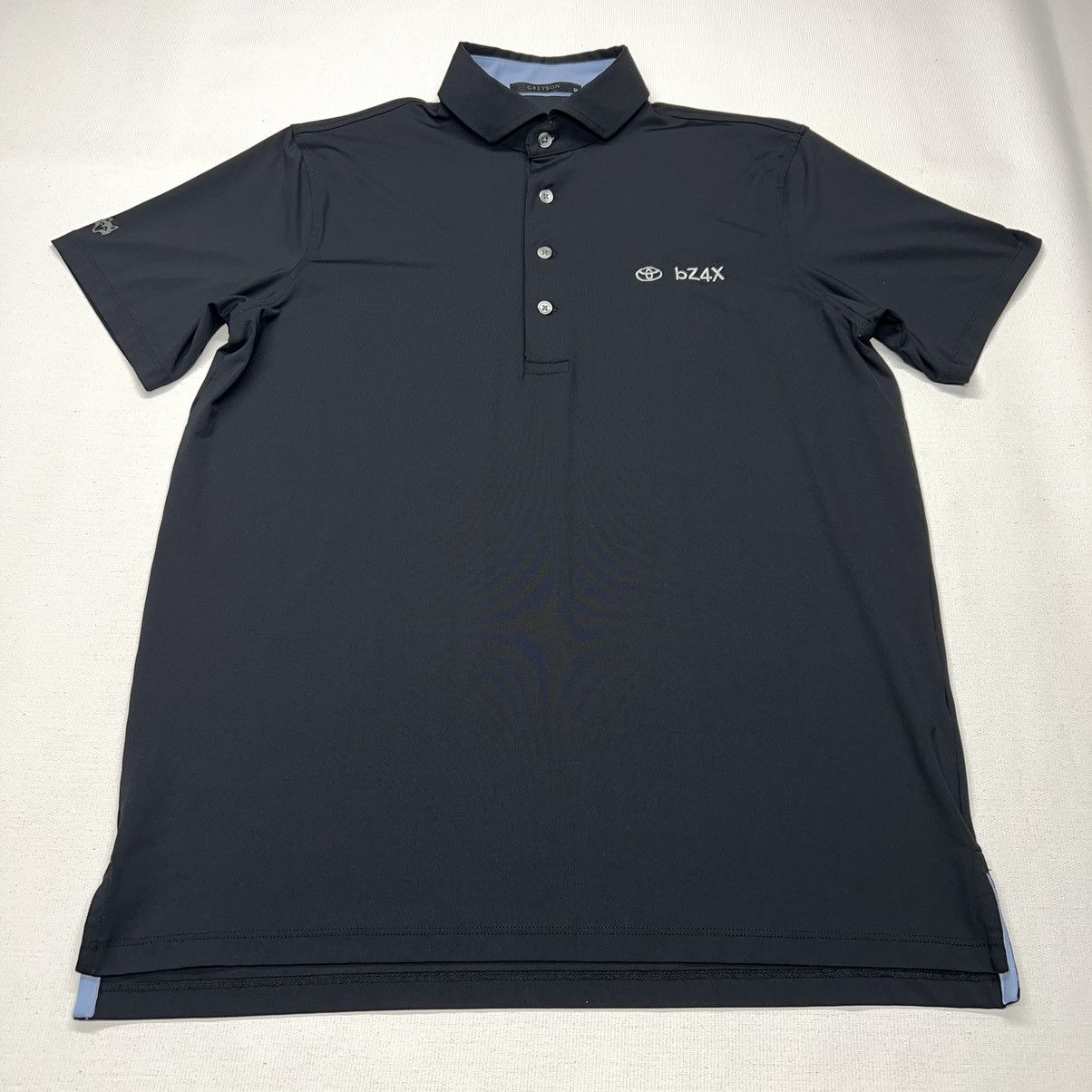 Japanese Brand Greyson Polo Shirt Black Golf Toyota BZ4X Logo Auto Car Size US M / EU 48-50 / 2 - 1 Thumbnail