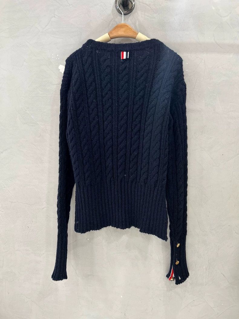 Thom Browne Thom Browne Navy blue knit top Size XS / US 0-2 / IT 36-38 - 3 Thumbnail