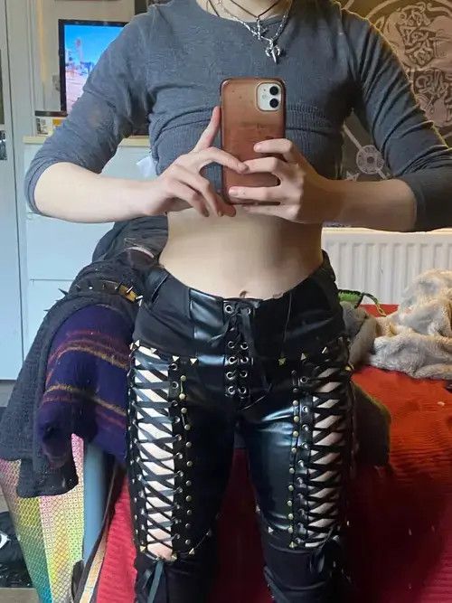 Punk Rock Imitation Leather Pant