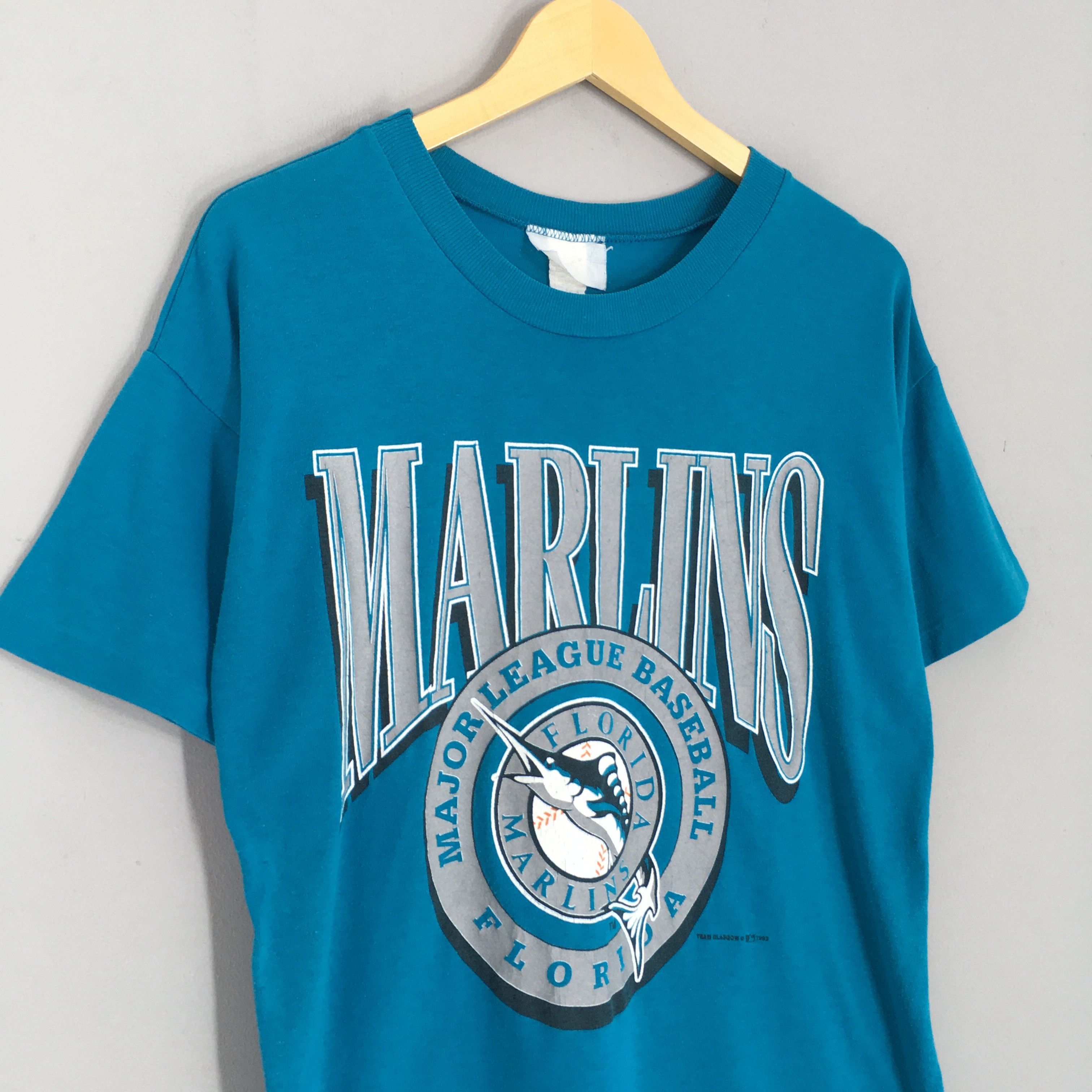 MLB Vintage 90s Florida Marlins MLB T Shirt Medium Size US M / EU 48-50 / 2 - 3 Thumbnail