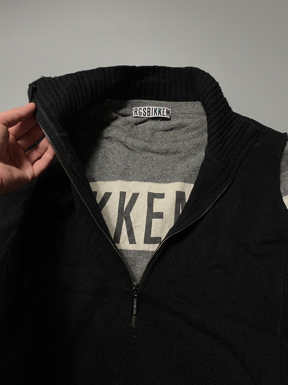 Dirk Bikkembergs BIKKEMBERGS VINTAGE VERY RARE WOOL ZIP SWEATER AVANT GARDE Size US L / EU 52-54 / 3 - 2 Thumbnail