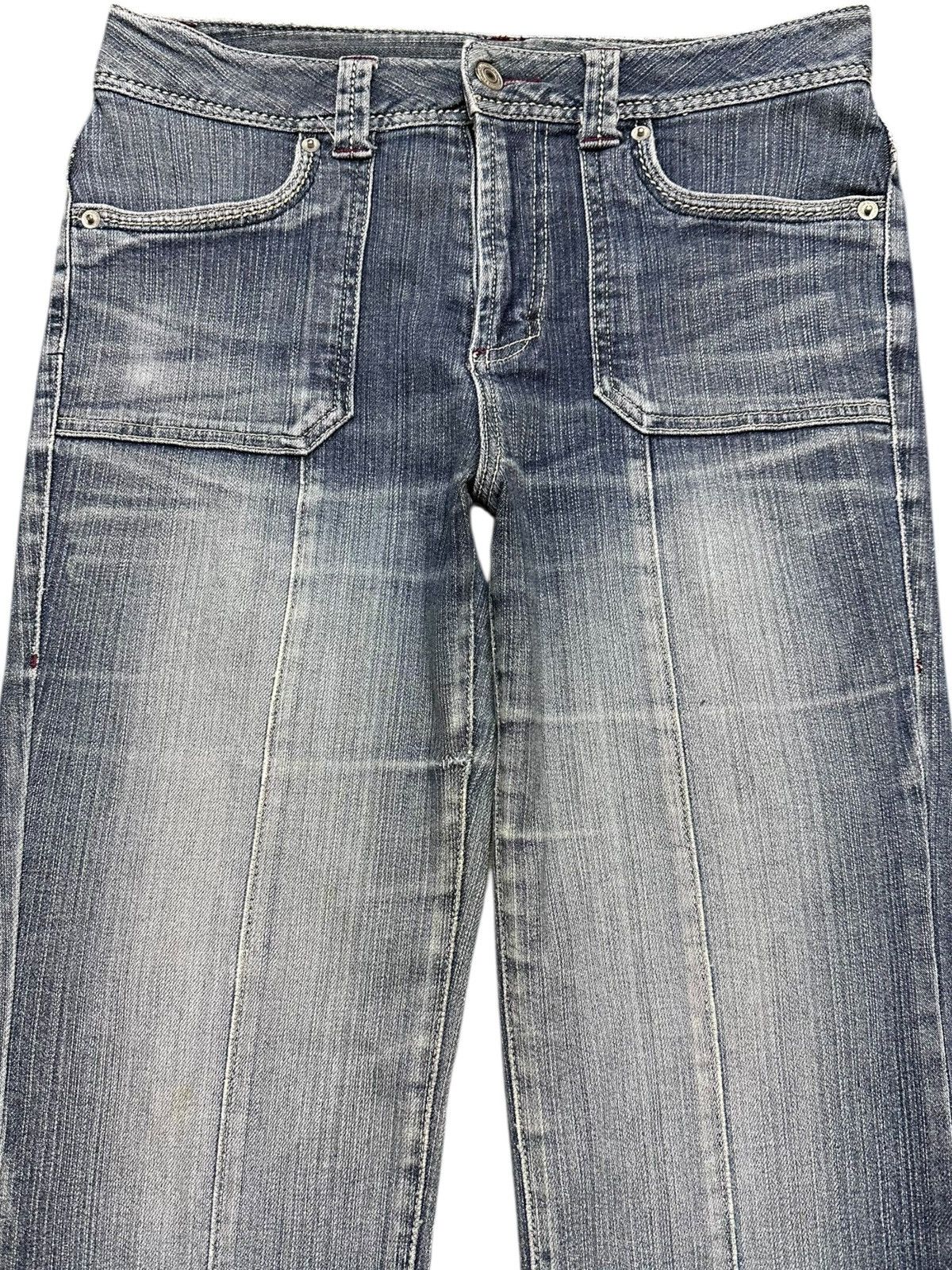 Japanese Brand Vintage Japanese Brand Flare Bush Pants Denim Size US 29 - 2 Thumbnail