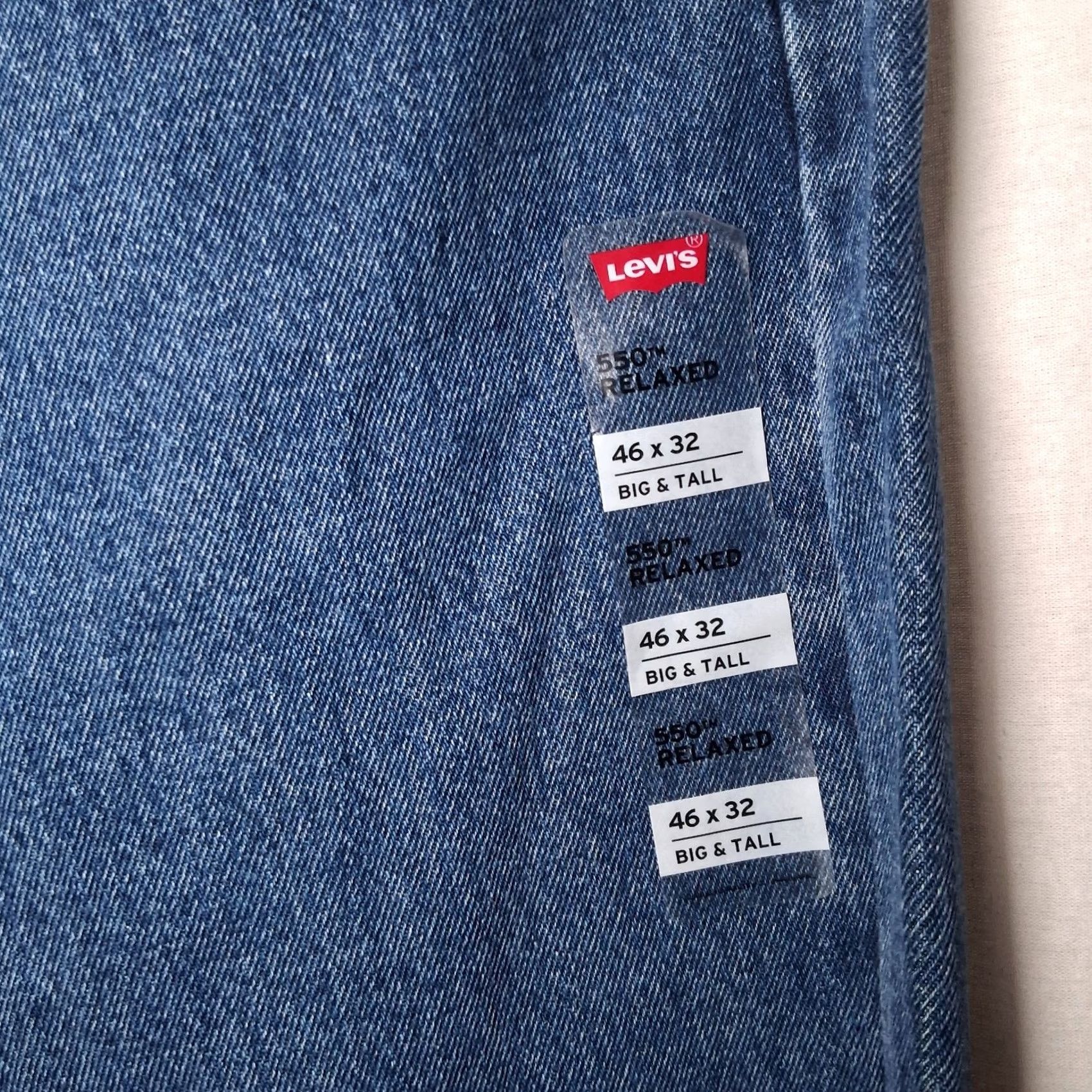 Levi's Levi's 550 Relaxed Jeans Men 46x32 Medium Wash Blue Denim Big And Tall Size US 30 / EU 46 - 5 Thumbnail