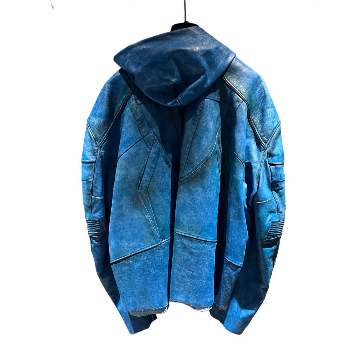 Balenciaga Balenciaga Oversized Hooded Leather Jacket Size US XL / EU 56 / 4 - 2 Thumbnail