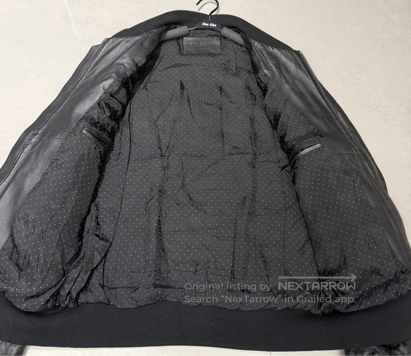Dolce & Gabbana Dolce & Gabbana Lambskin Black Leather Jacket. Size US M / EU 48-50 / 2 - 6 Thumbnail