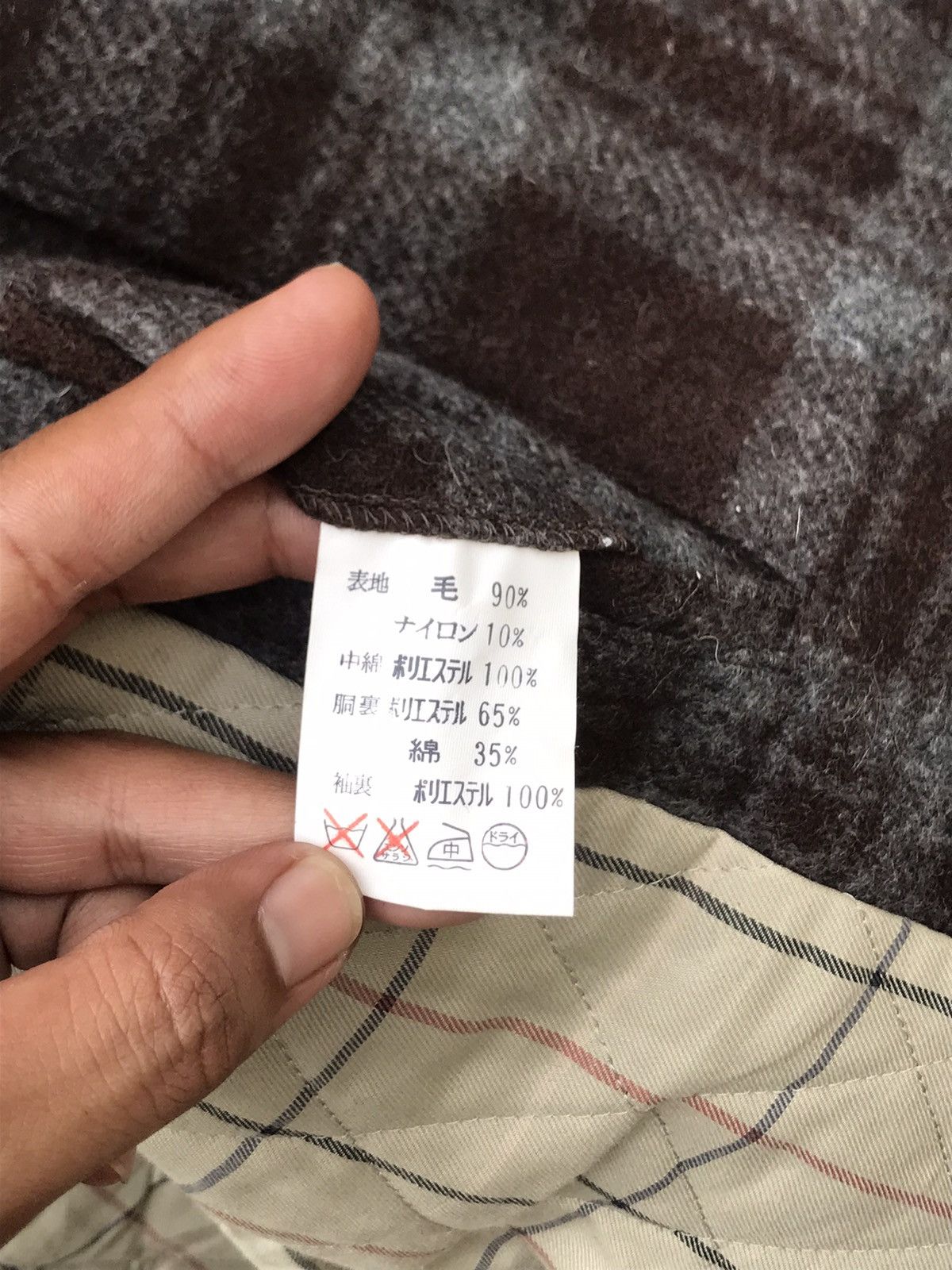 BARNS OUTFITTERS ⚡️Vintage Brown Flannel Wool Chore Barn Ranch Jacket Size US L / EU 52-54 / 3 - 10 Thumbnail