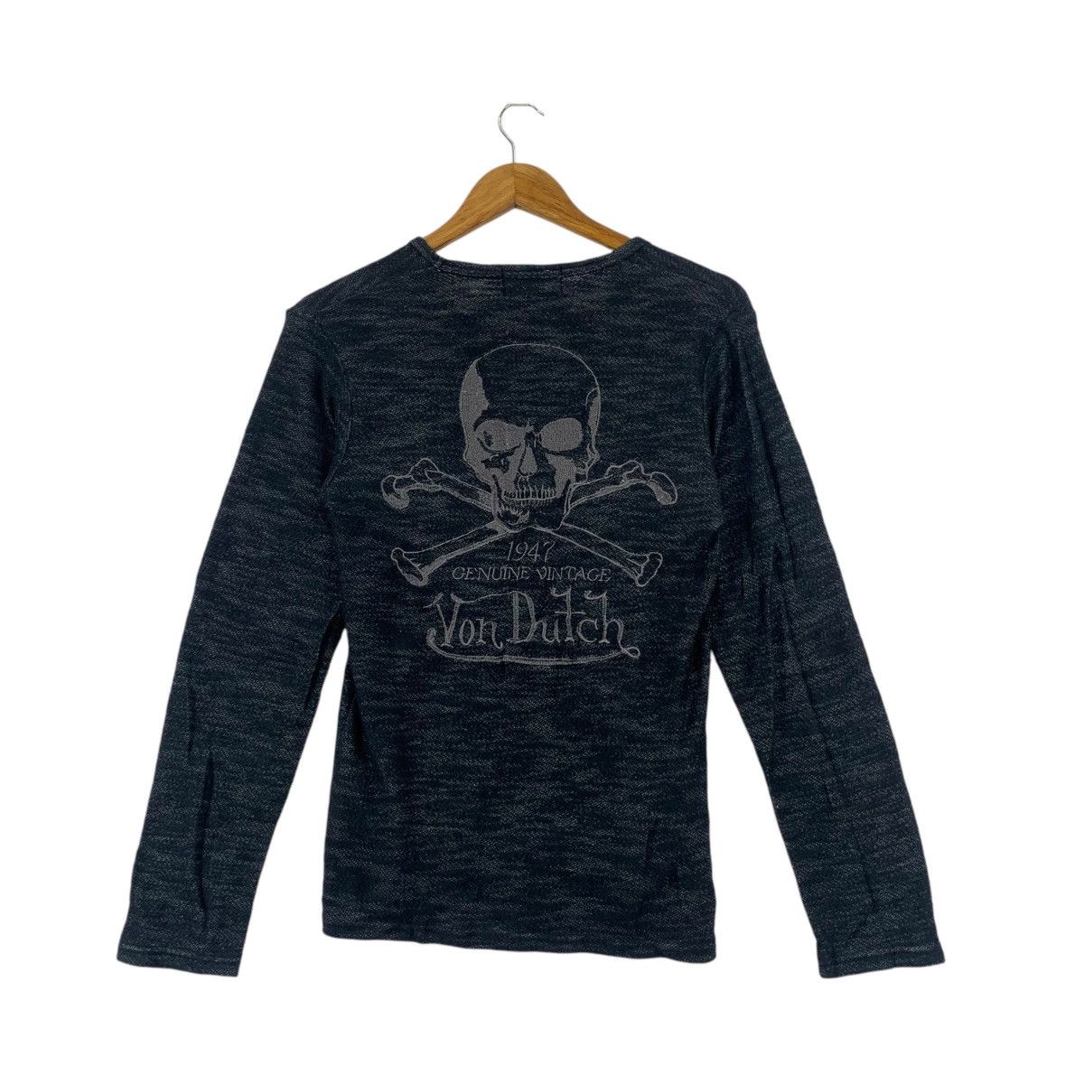 Von Dutch Vintage VON DUTCH MOTORCYCLE Skull Tee Shirt Top Bones Size XS / US 0-2 / IT 36-38 - 5 Thumbnail