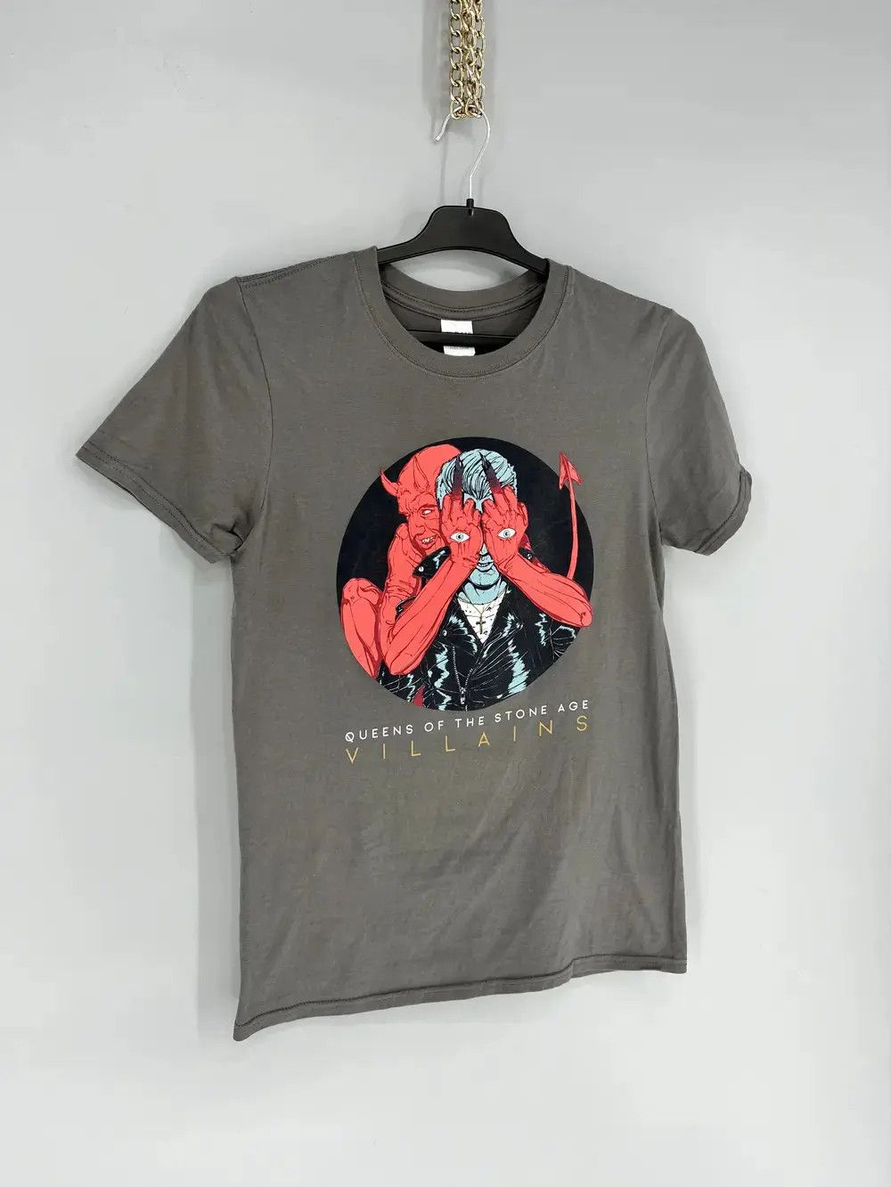 Band Tees × Vintage Vintage Queens Of The Stone Age Villains Tour Shirts Size US S / EU 44-46 / 1 - 2 Thumbnail