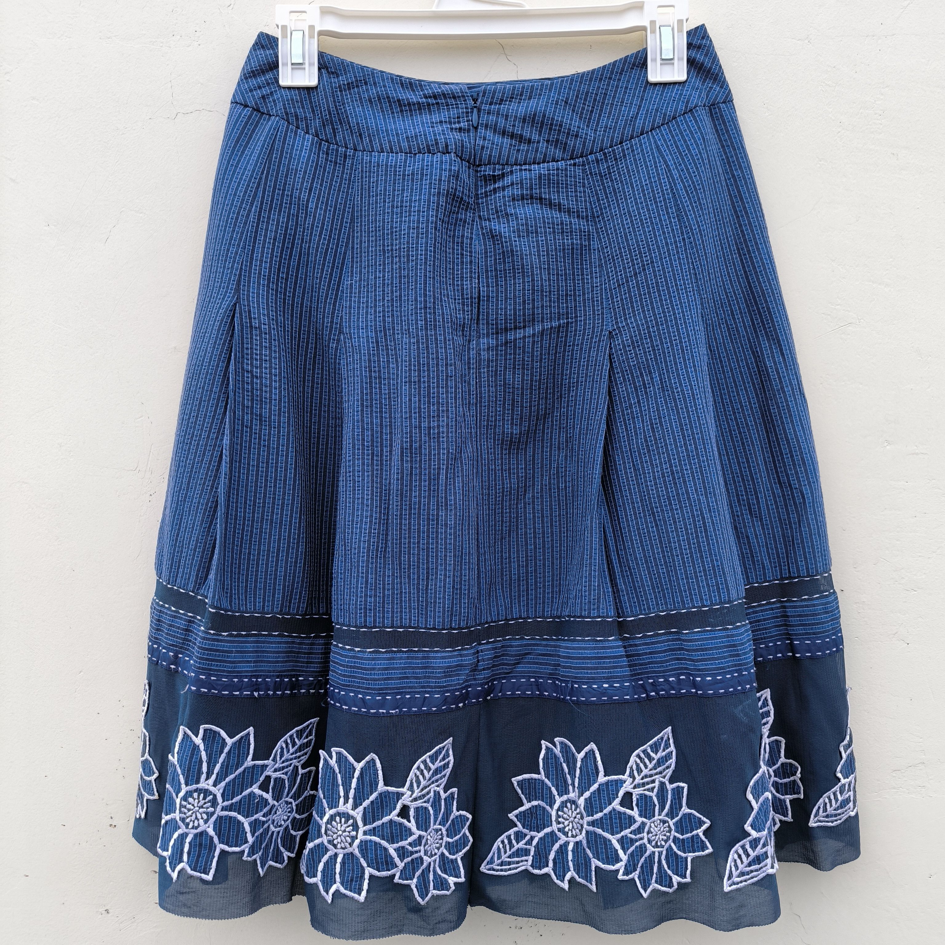Hiroko Koshino Homme Hiroko koshino floral embroidery and sashiko skirt Size 26" / US 2 / IT 38 - 3 Thumbnail