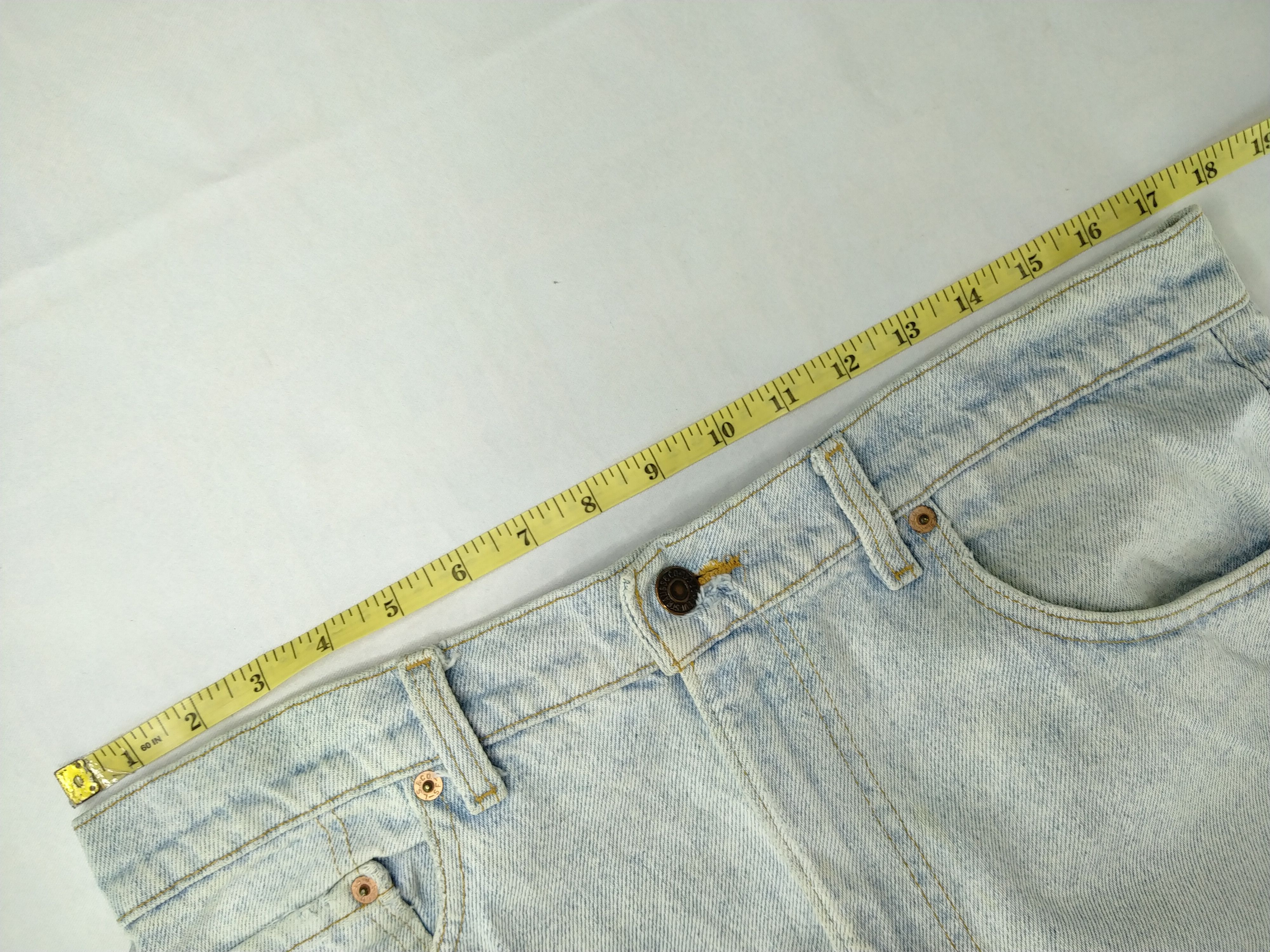 Japanese Brand Light Wash Vintage Levi's 505 USA Denim 35 x 32.5 -JN591 Size US 36 / EU 52 - 5 Thumbnail