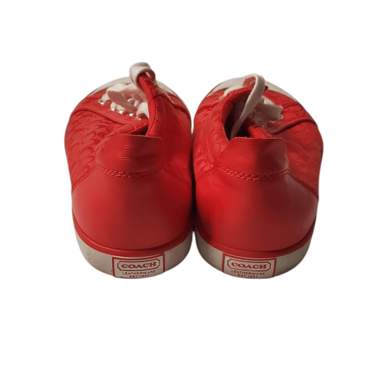 Coach Coach Barret Sneakers (Red/White) Size US 7 / IT 37 - 4 Thumbnail