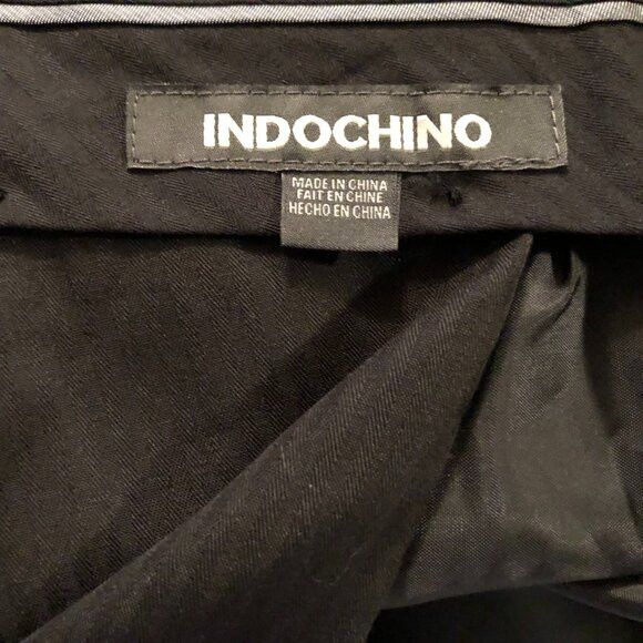 Indochino indochino men's new black 95%wool dress pants size: 40/30 Size 40R - 7 Thumbnail