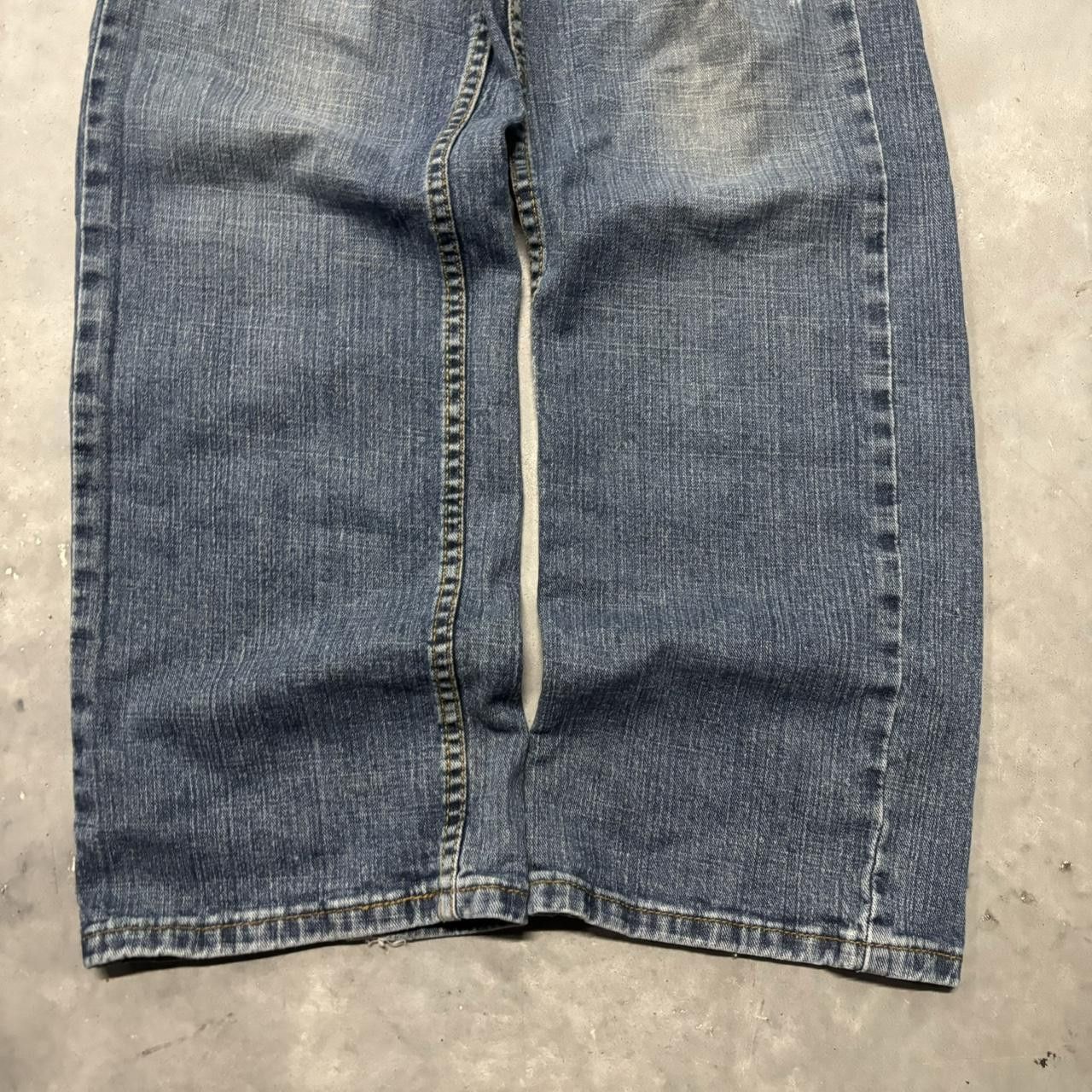 Levi's × Vintage Crazy Vintage Y2K/2000s Grunge Dark Wash Levi’s Denim Jeans! Size US 34 / EU 50 - 6 Thumbnail