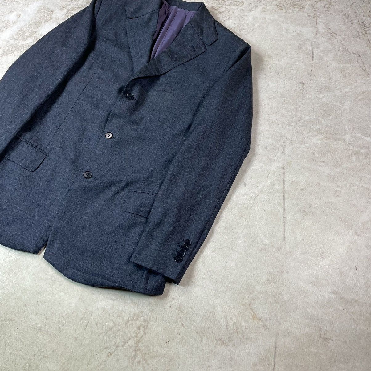 Isaia ISAIA Napoli Base E Wool Handmade Single Breasted Blazer Size 54R - 4 Thumbnail