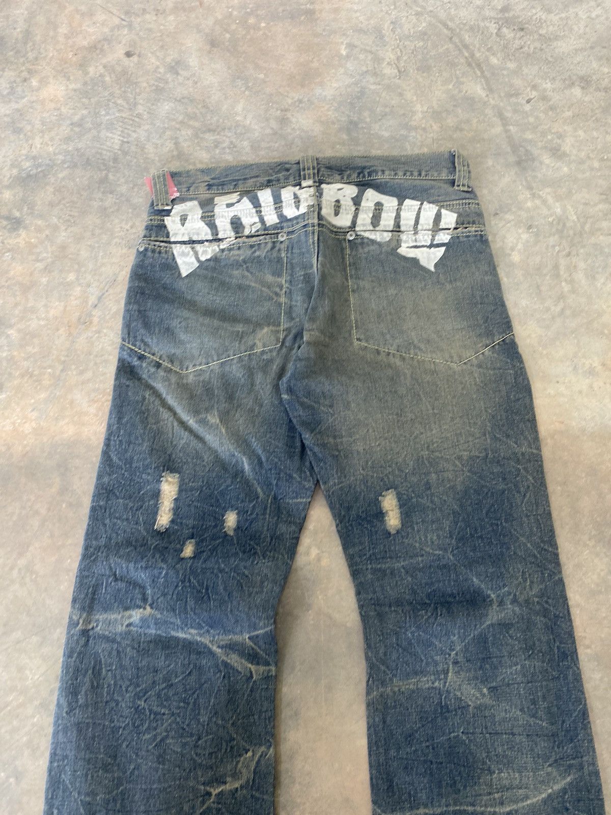 Hysteric Glamour Sick☠️ DS Claw Flare Jeans Distressed Punk Grunge Gothic Lgb Size US 31 - 13 Thumbnail