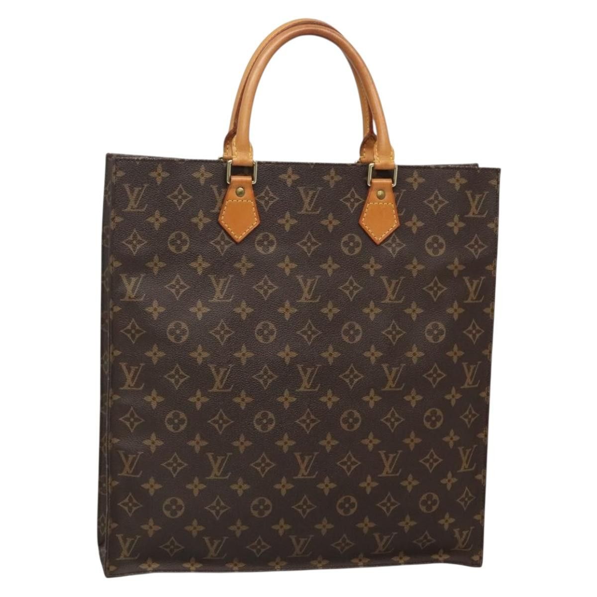 Louis Vuitton LOUIS VUITTON Monogram Sac Plat Hand Bag M51140 Size ONE SIZE - 1 Thumbnail