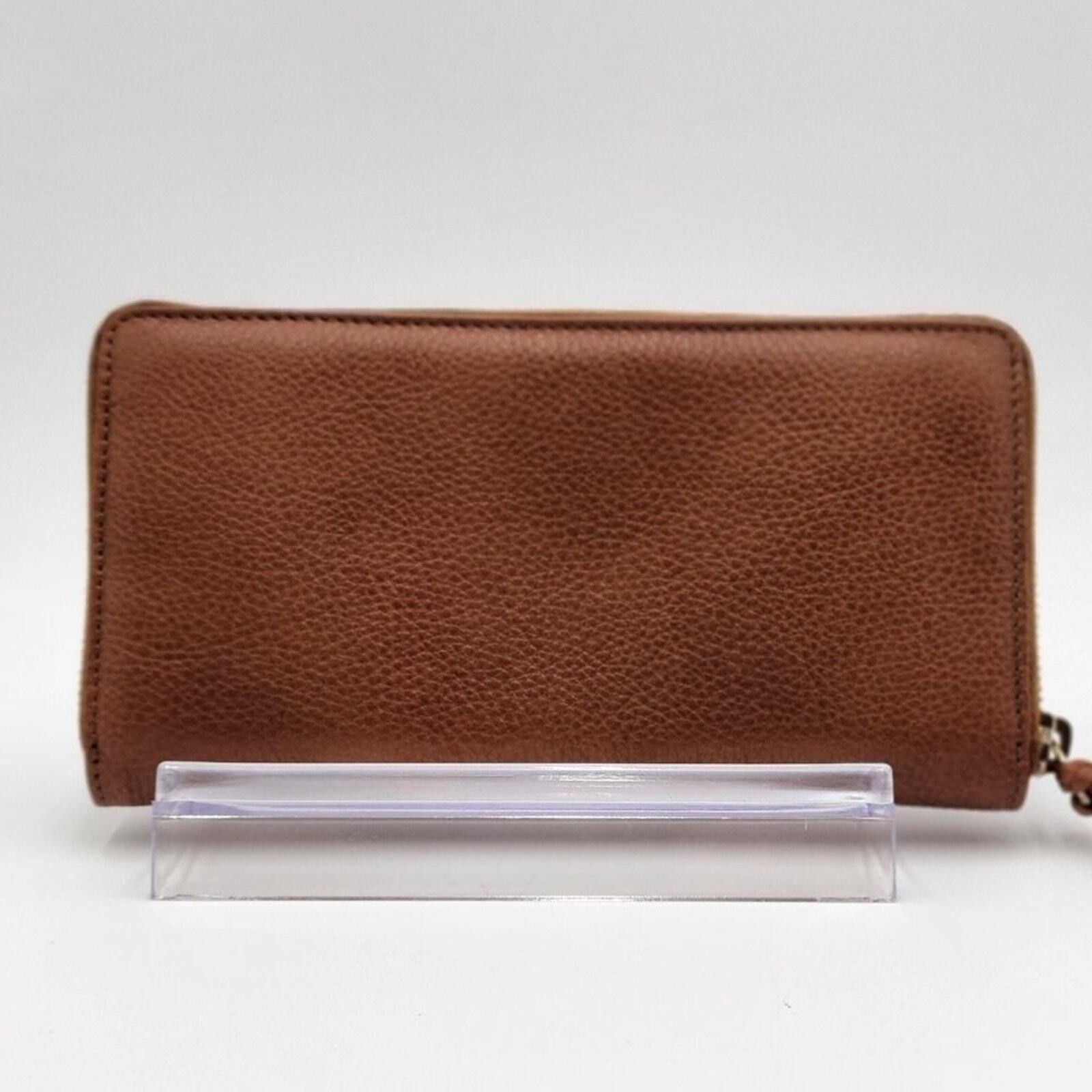 Gucci New GUCCI GG CALF LEATHER TASSEL LONG WALLET IN WHISKY BROWN Size ONE SIZE - 2 Thumbnail