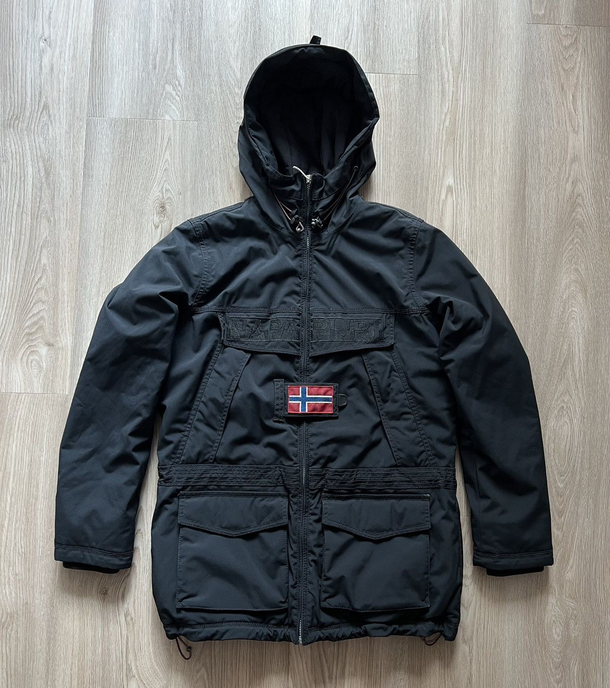 image of Napapijri Open Skidoo Black Ski Jacket, Men's (Size XL)