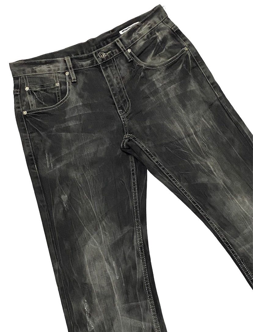If Six Was Nine × Japanese Brand Semanticdesign Flare Smoke Wash Denim Pants Size US 30 / EU 46 - 20 Thumbnail