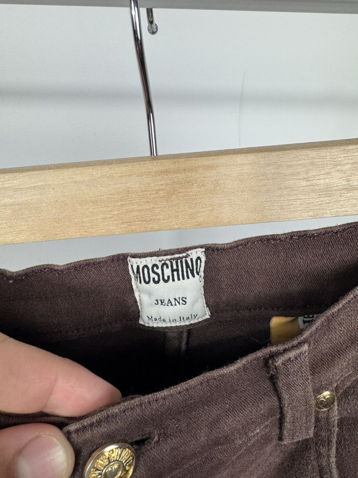 Moschino Vintage Moschino Stretch Jeans Brown Slim Fit Women’s Size 27" / US 4 / IT 40 - 13 Thumbnail