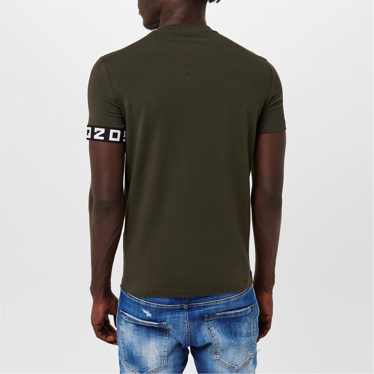 Dsquared2 o1g2r1mq0426 Tape Logo T-Shirt in Green Size US L / EU 52-54 / 3 - 5 Thumbnail