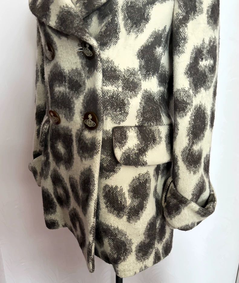 Vivienne Westwood Vivienne Westwood Love double heart leopard print wool jac Size S / US 4 / IT 40 - 4 Thumbnail
