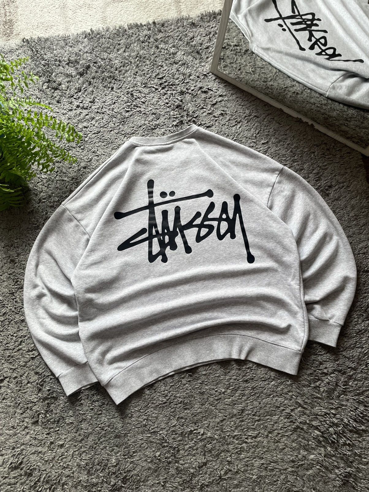 Stussy × Vintage 00s Stüssy Sweatshirt Streetwear Vintage Big Logo Rare Y2k Size US L / EU 52-54 / 3 - 2 Thumbnail