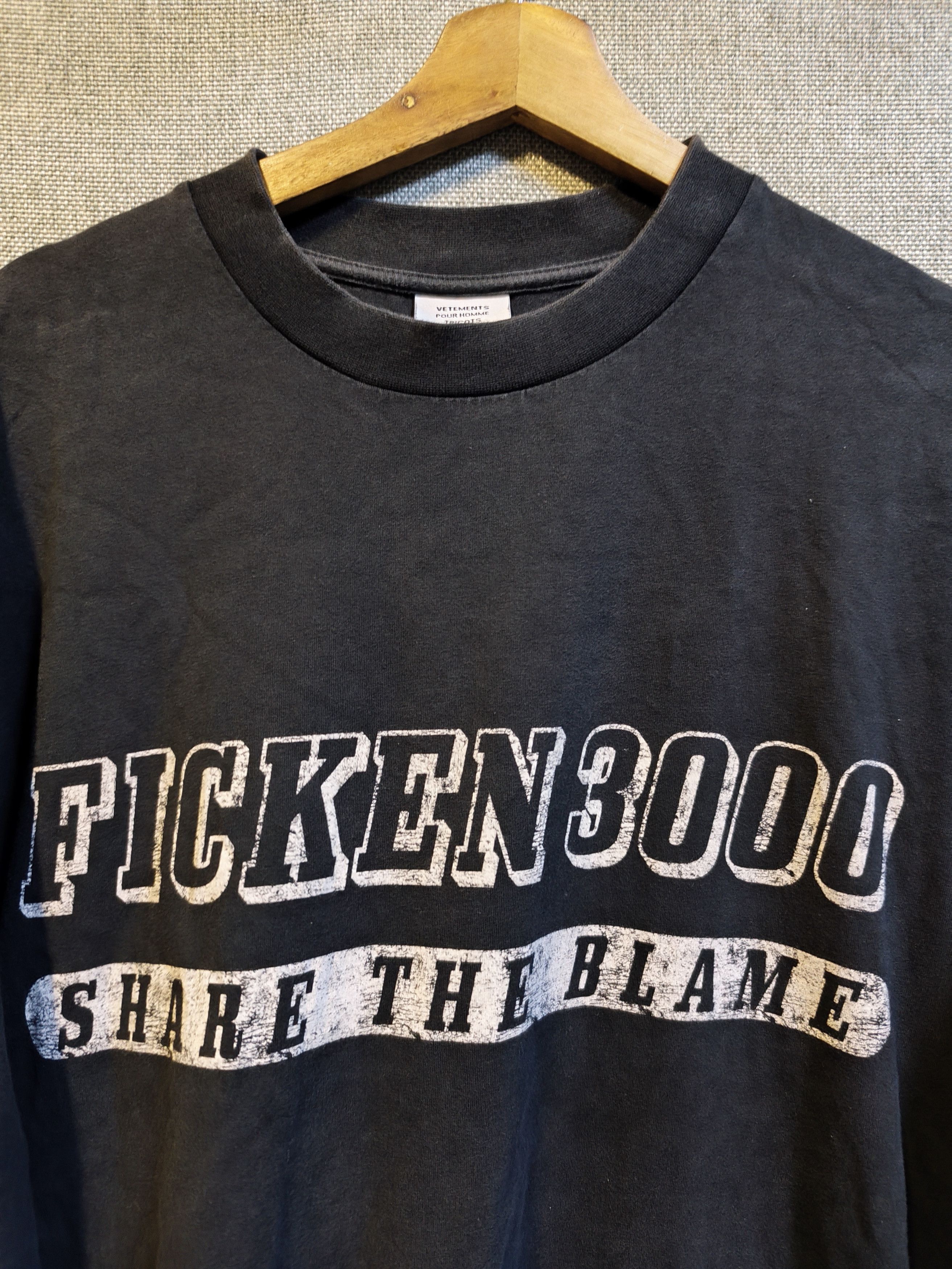 Vetements FW17 Ficken 3000 K-Hole Oversized T-Shirt Size US XL / EU 56 / 4 - 4 Thumbnail