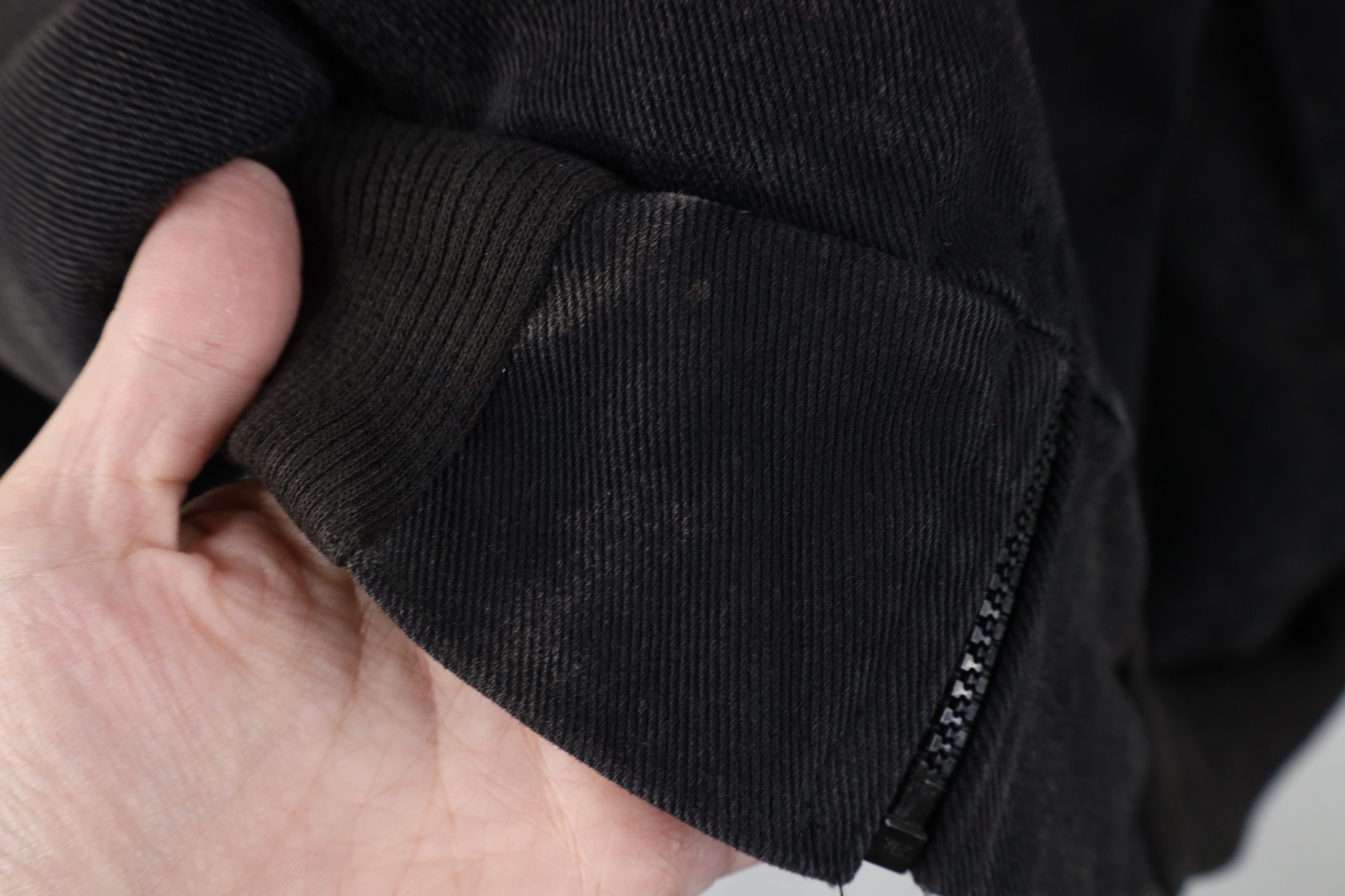 Vintage Vintage 90s Streetwear Nature Wolf Denim Bomber Jacket Black Size US S / EU 44-46 / 1 - 11 Thumbnail