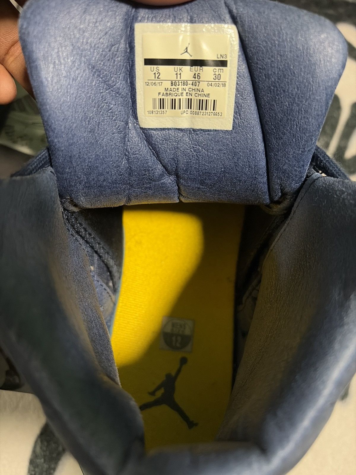 Jordan Brand Jordan 12 Michigan Size US 12 / EU 45 - 6 Thumbnail