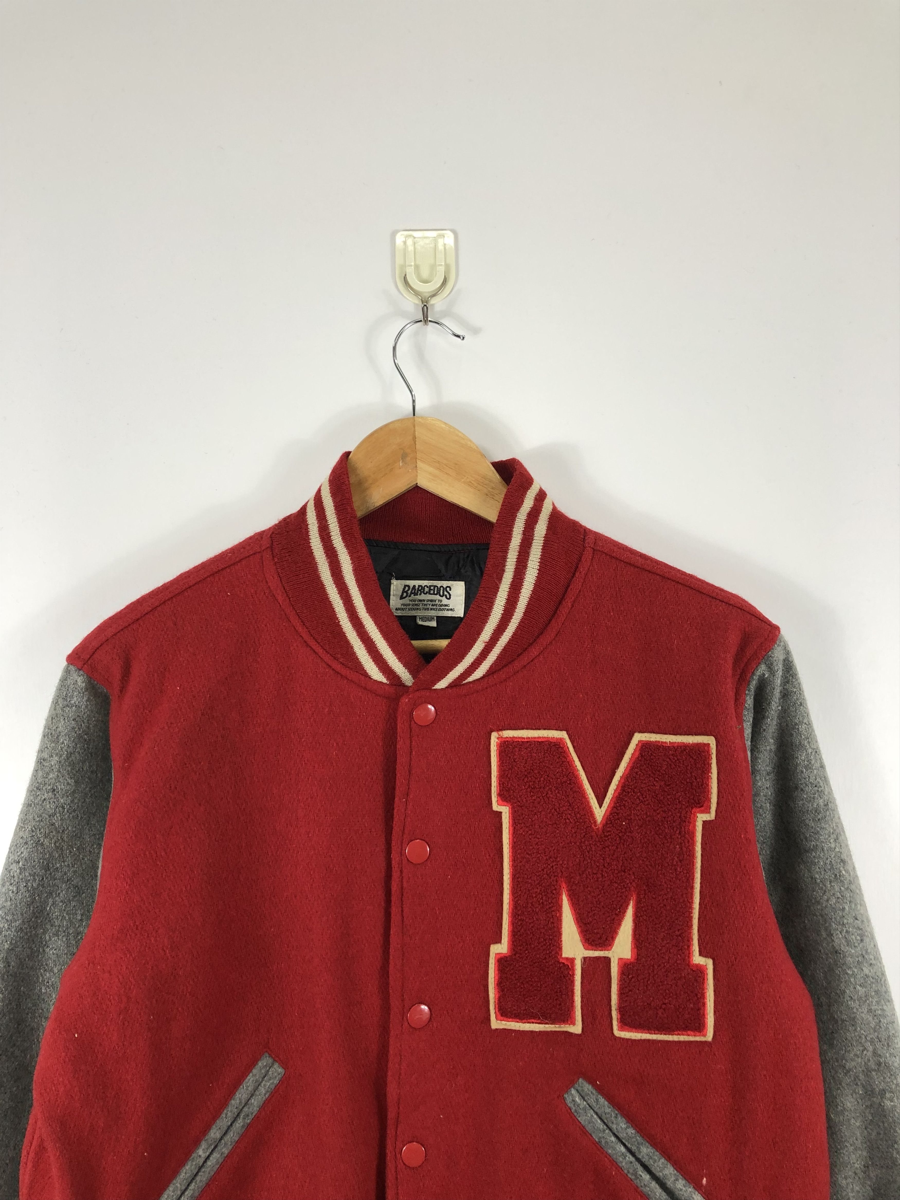 Japanese Brand Vintage 90s Embroidery Logo Varsity Jacket V0277 Size US M / EU 48-50 / 2 - 2 Thumbnail